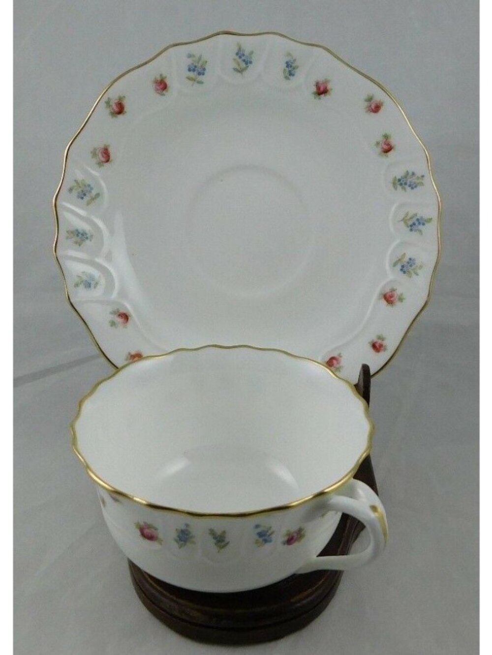 Cauldon Floral Teacup & Saucer
